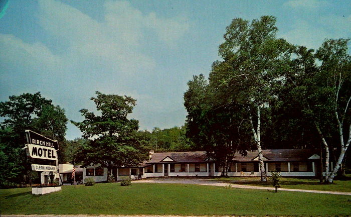 Birch Hill Motel - Old Postcard
